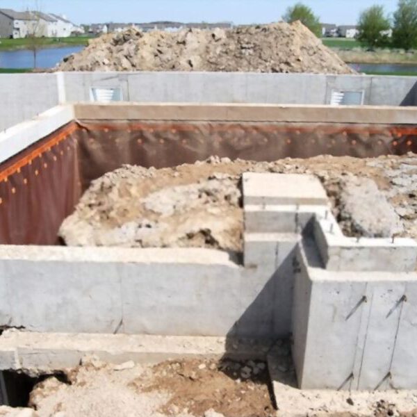 foundation slab under construction